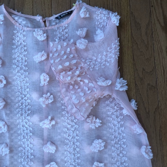 Shein official sheer  pompom blouse - Picture 6 of 14